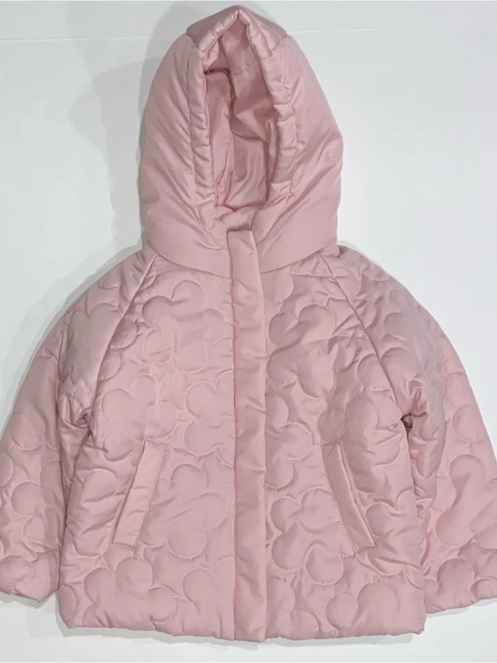 Maya RAY Girls Light Pink Quilted Puffer Coat with Hood Size 3T